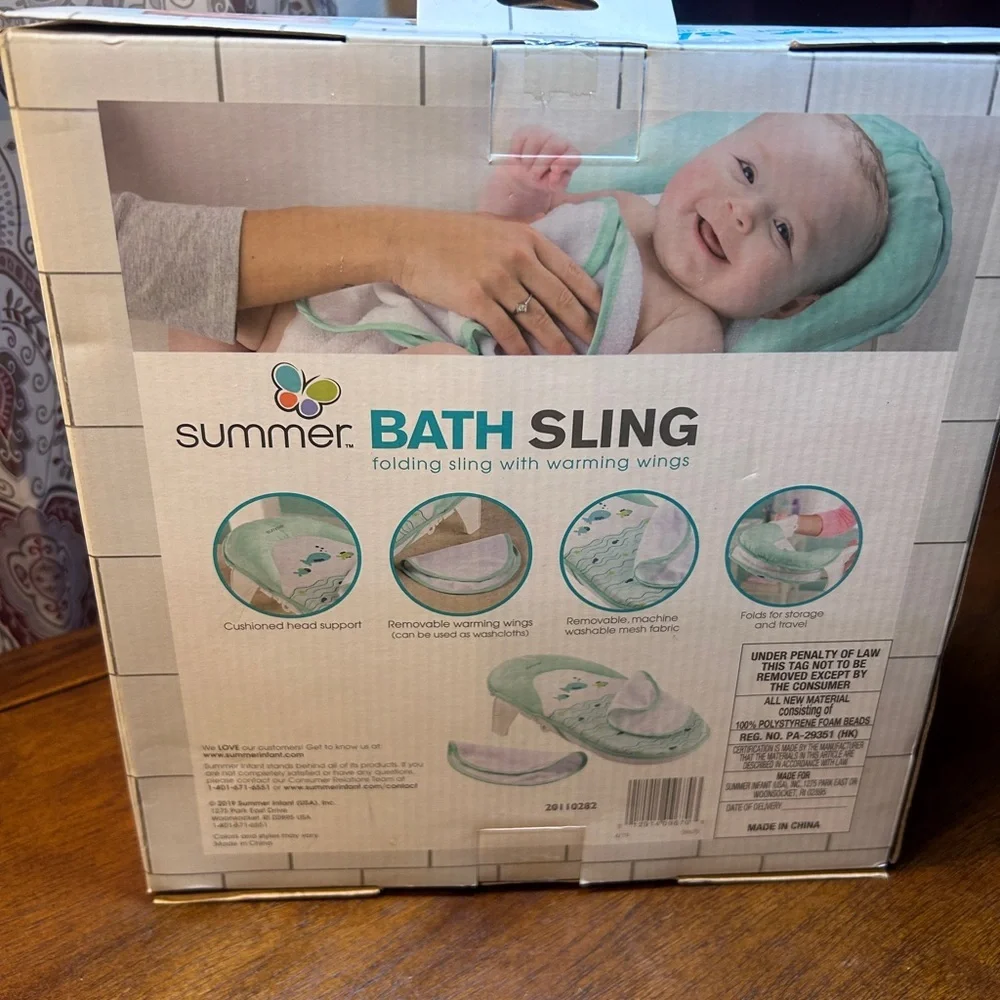 Summer Infant Bath Sling with Warming Wings